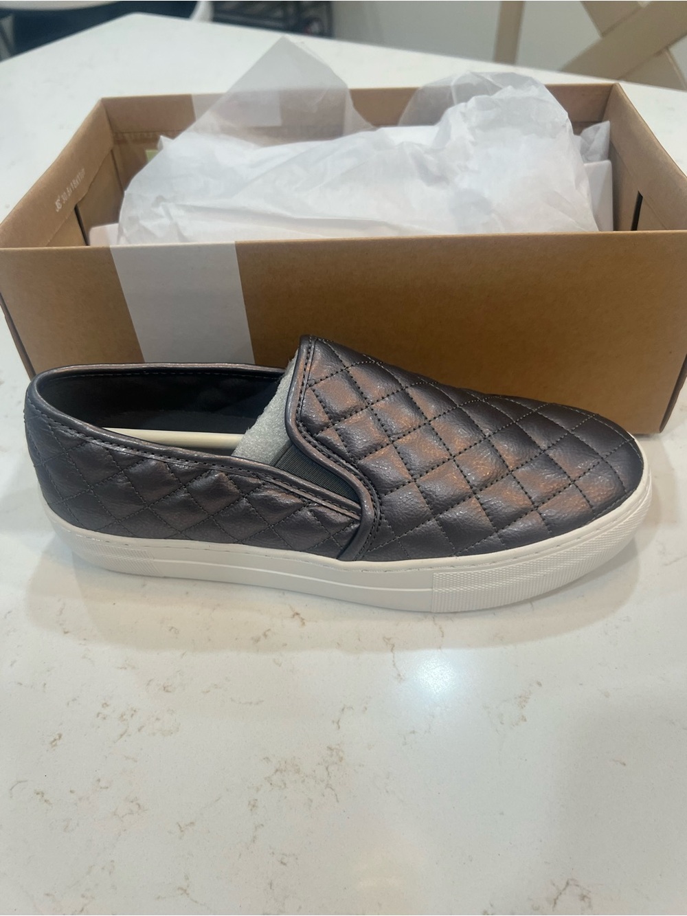 Quilted Slip-On Loafers